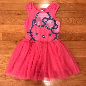 Girls Size 4 Pink Hello Kitty Tutu Dress